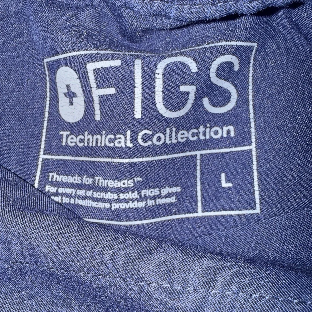 Men's FIGS Cairo Cargo Healthcare Nurse Scrub Pants Blue Size L